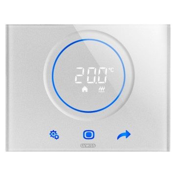 Vezetékes termosztát – fehér